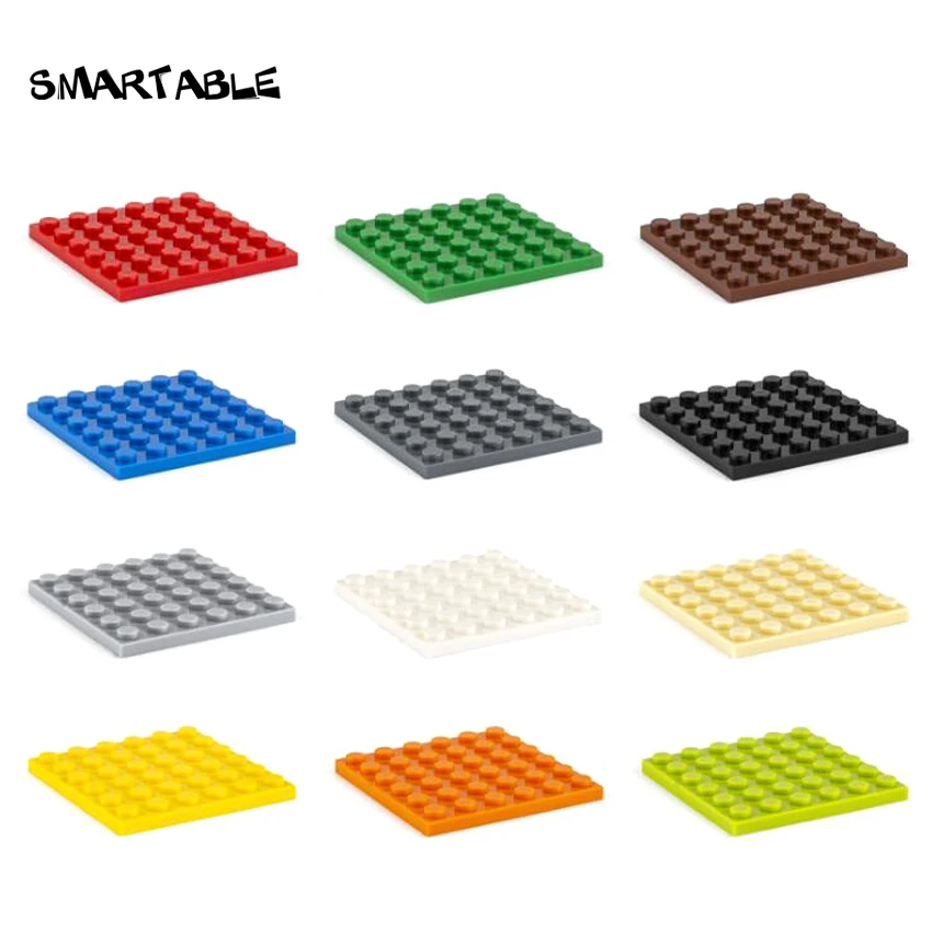 

Набор строительных блоков Smartable 6X6, детали для творчества, набор игрушек для детей, совместим с 3958, развивающие игрушки MOC, 18 шт./лот
