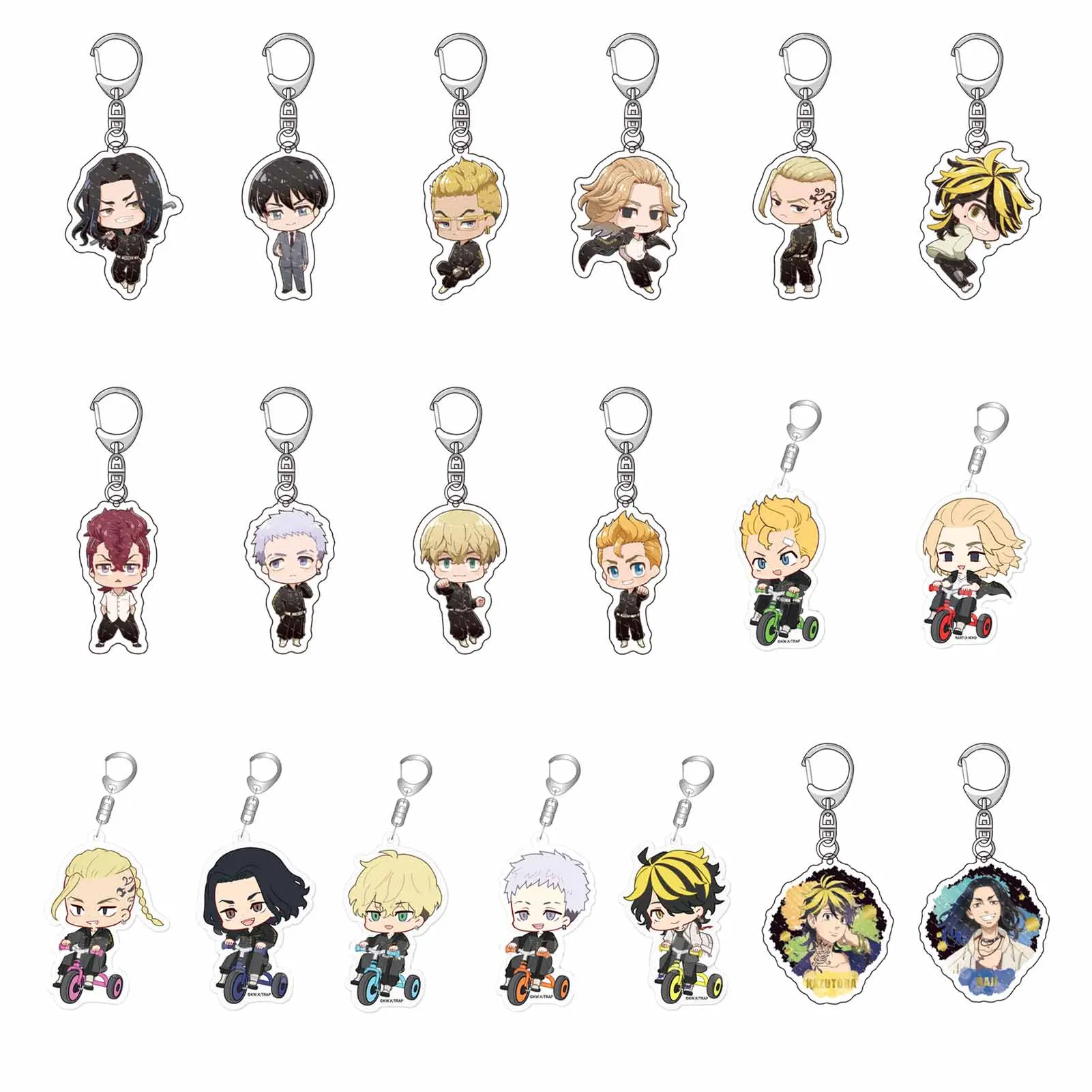 97 Styles Tokyo Revengers Keychain Manjiro Ken Takemichi Hinata Atsushi Chibi Kawaii Pendant Anime Keychain