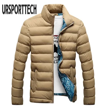 

Quality Winter Jacket Men 2019 Fashion Stand Collar Male Parka Jacket Mens Solid Thick Jackets and Coats Man Winter Parkas M-4XL