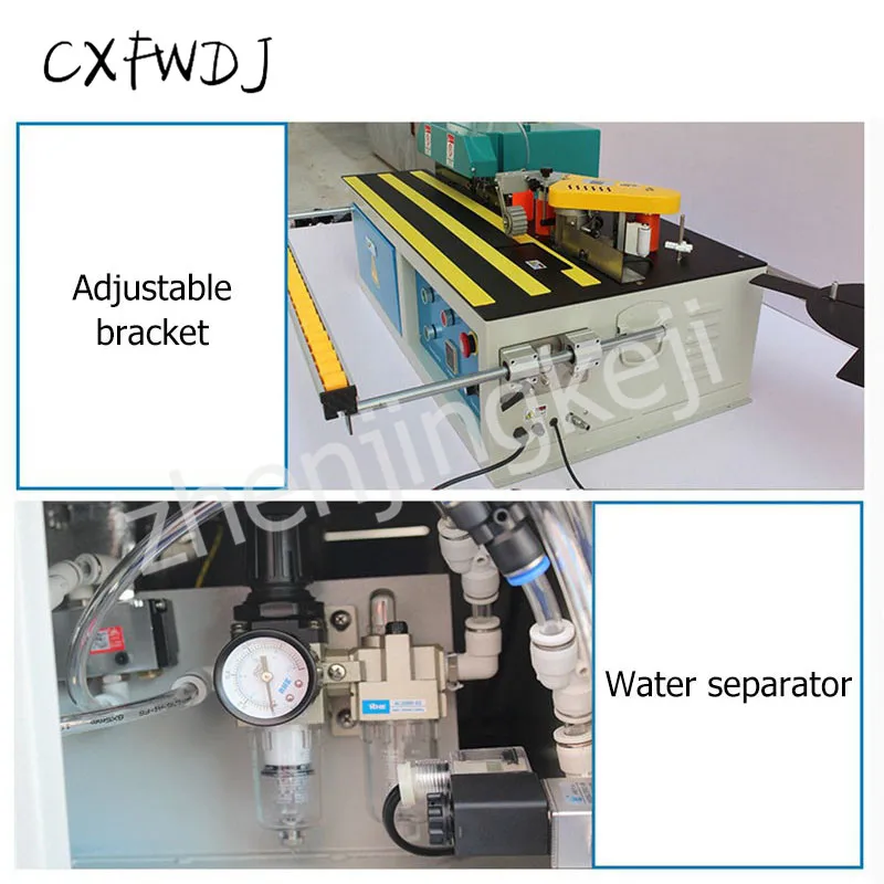 Запечатывающий и отделочный станок Настольный деревообрабатывающий станок панель мебель ручная Деревообработка кромкооблицовочная машина