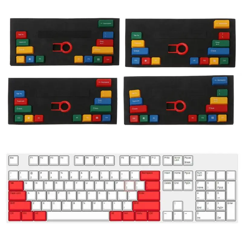 14 клавиш ABS RGBY OEM профильные колпачки для механической клавиатуры Cherry MX NOPPOO Ducky