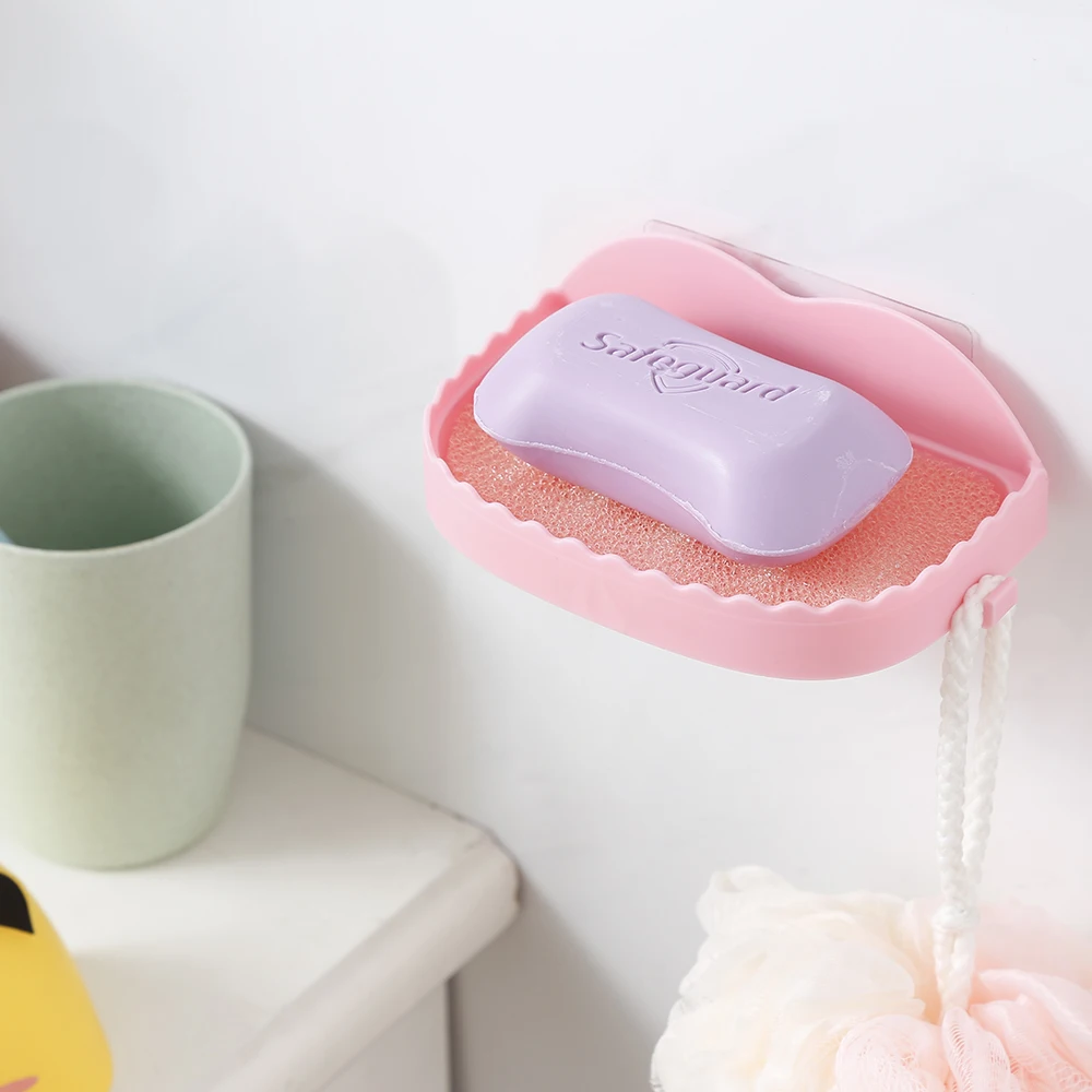 New Bathroom Soap Box Cartoon Soap Box Holder Household Wall Hanging Soap Box Bathroom Accessories