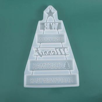 

Christmas Tree Listed Decoration Pendant Casting Silicone Mould DIY Crafts Jewelry Making Tools Crystal Epoxy Resin Mold