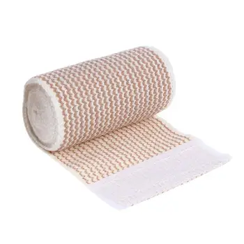 

1 Roll of Repeatable Self-adhesive Beige Cotton Elastic Bandage Compression Wrap and Loop Closure on One End(7.5CM*4.5M)in stock