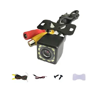 

Reversing Rear View Camera 12Led Full Set With Wire In-Vehicle Cameras Waterproof Composite Glass Plastic Lens