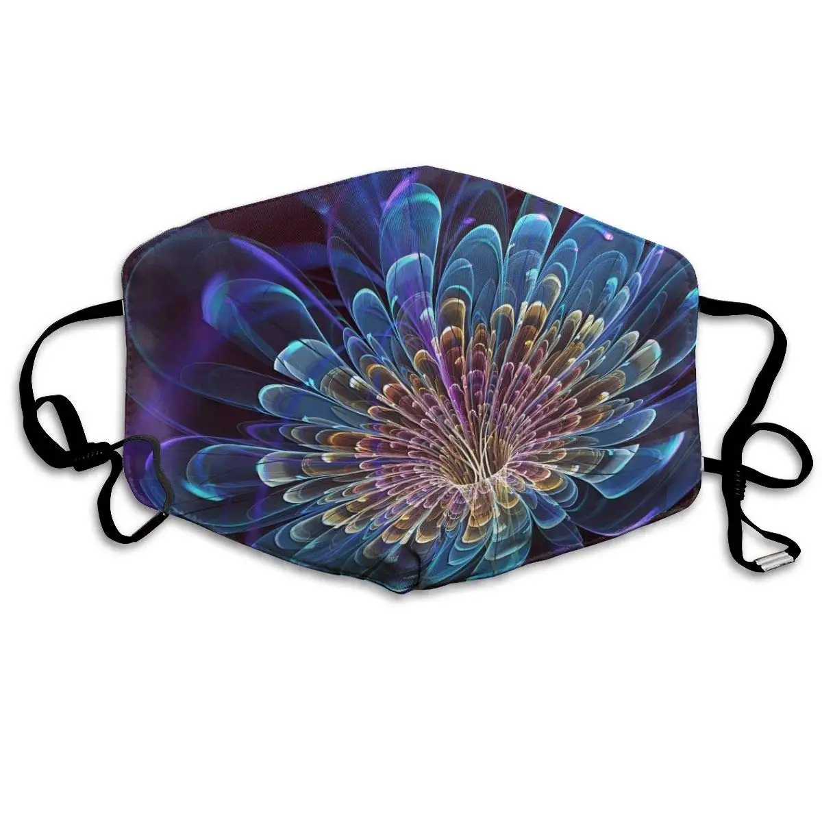 

Beautiful 3D Psychedelic Nature Flower of Life PatternAnti-Dust Breathable Masks for Women Men Fishing Windproof Face Creative