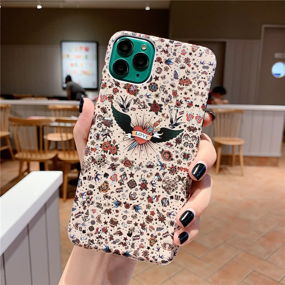 Чехол в стиле ретро для iPhone 11 Pro MAX XS X XR Ультратонкий Твердый чехол из