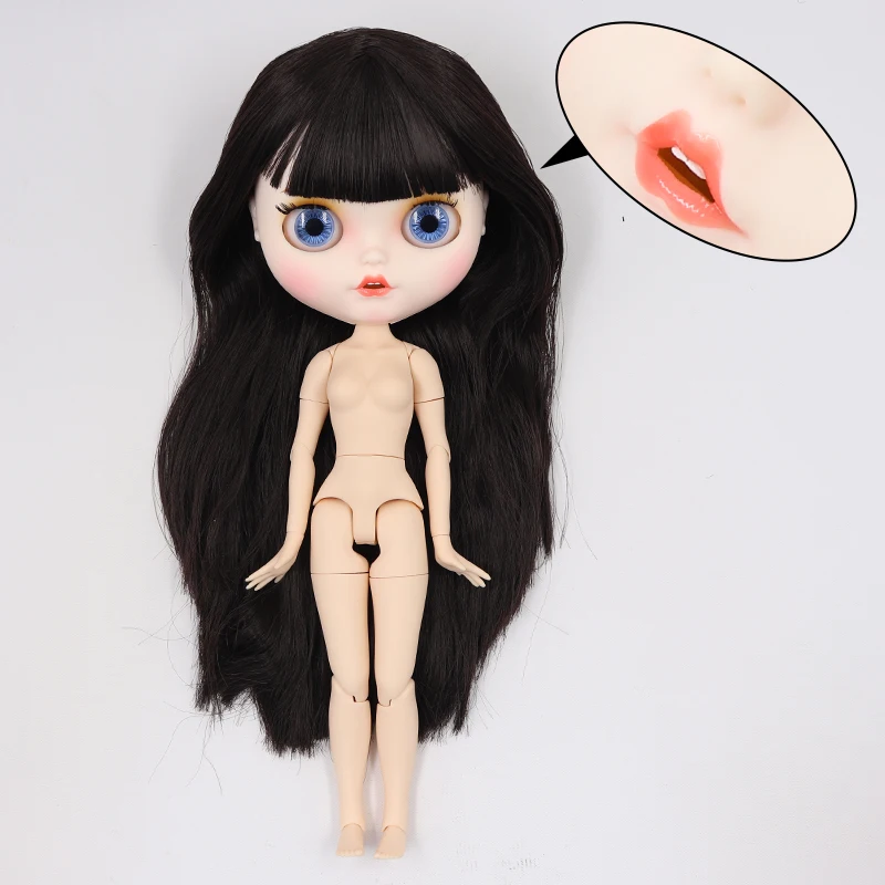 ICY factory шарнирная кукла blyth toy joint body белая кожа пользовательская кукла матовое лицо 30 см голая кукла детский подарок - Цвет: T