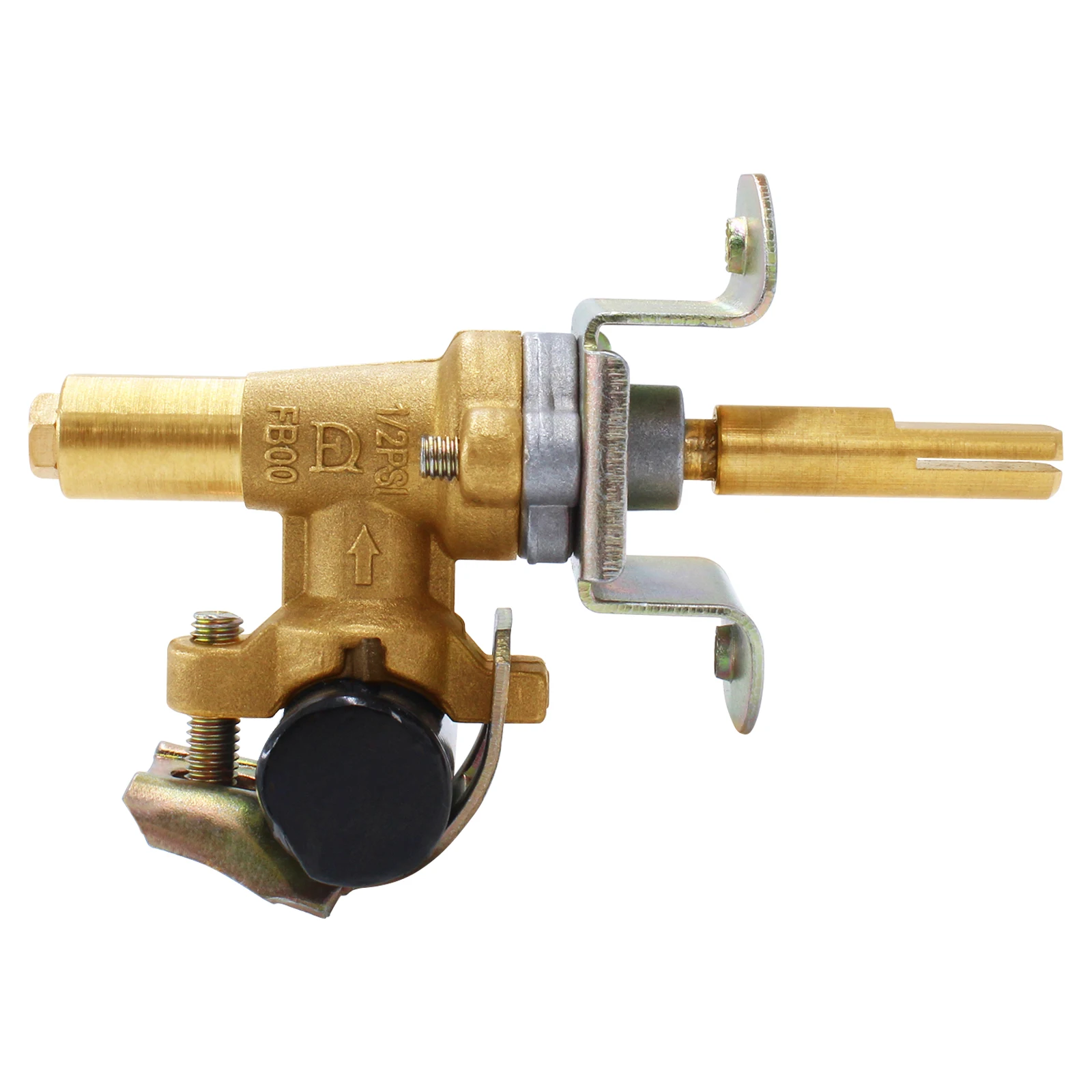 Earth Star Gas Fire Pit Brass Control valve with 3/8" Male Flare Manifold Pipe BBQ Grill Valve