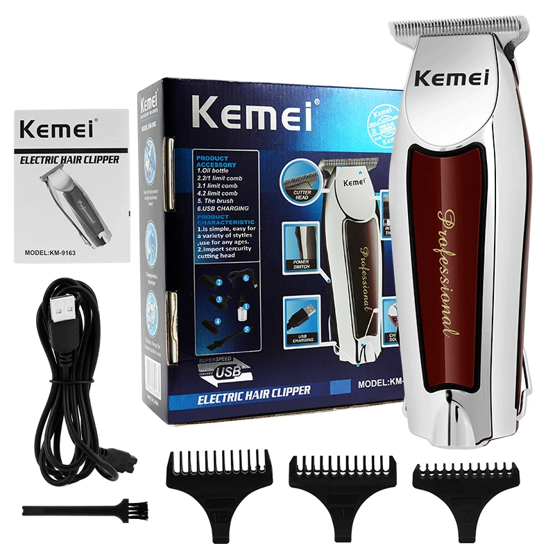 Cord Cordless Hair Trimmer Professionale Per Uomo Tagliacapelli Elettrico Barba Tagliacapelli Bordi Contorni Dettagli Trimmer