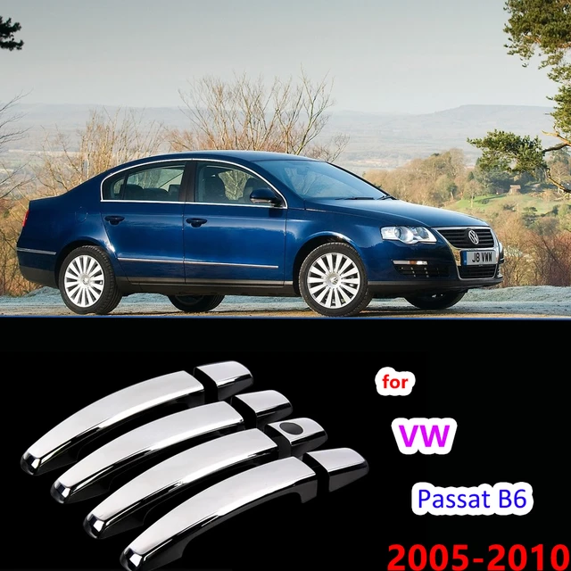 Couvercle d'emblème de volant chromé, autocollant pour VW Golf MK5 Plus 5  GTI Passat B6, accessoires de voiture