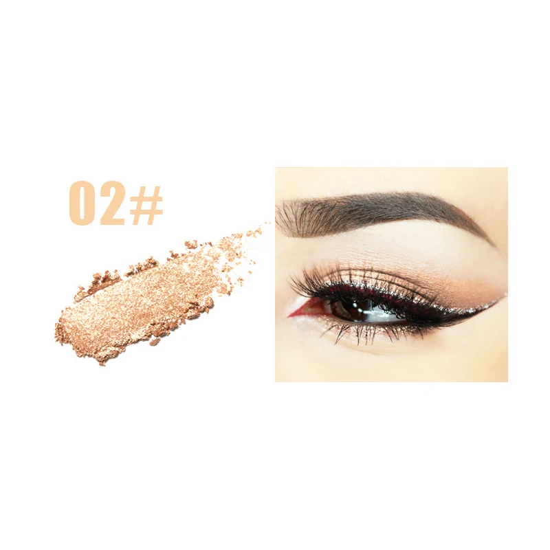 Kissbeauty12 цветные монохромные тени для век жемчужные матовые осветляющие пудры тени для век лоток - Цвет: 02