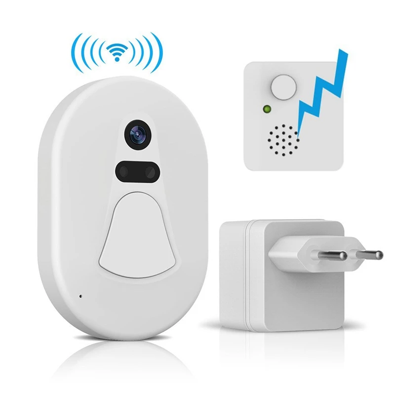2,4G Rf беспроводное кольцо Tuerklingel Smart Wifi камера для фотографирования двери Противоугонная сигнализация дом Безопасность широкий угол обзора, ЕС Pl