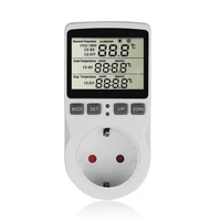 Enchufe europeo con termostato Digital, temporizador multifuncional, controlador de temperatura, toma de corriente con interruptor de temporizador