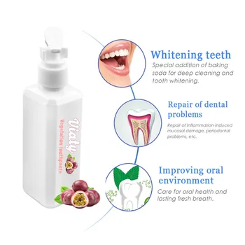 

Fresh Oral Tooth Remove Tartar Viaty Toothpaste Stain Removal Whitening Toothpaste Fight Bleeding Gums Fresh Toothpaste D30814