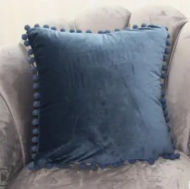 R Solid color super soft High grade Pillow Cover Home Decorate Pillow Case Office Sofa Cushion Cover - Цвет: R