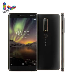 Смартфон Nokia 6,1 TA1050 с одной SIM-картой, 4G, Android, 3 ГБ, 32 ГБ, Восьмиядерный процессор Snapdragon 630, экран 5,5 дюйма, 16 МП, 8 Мп, разблокированный телефон