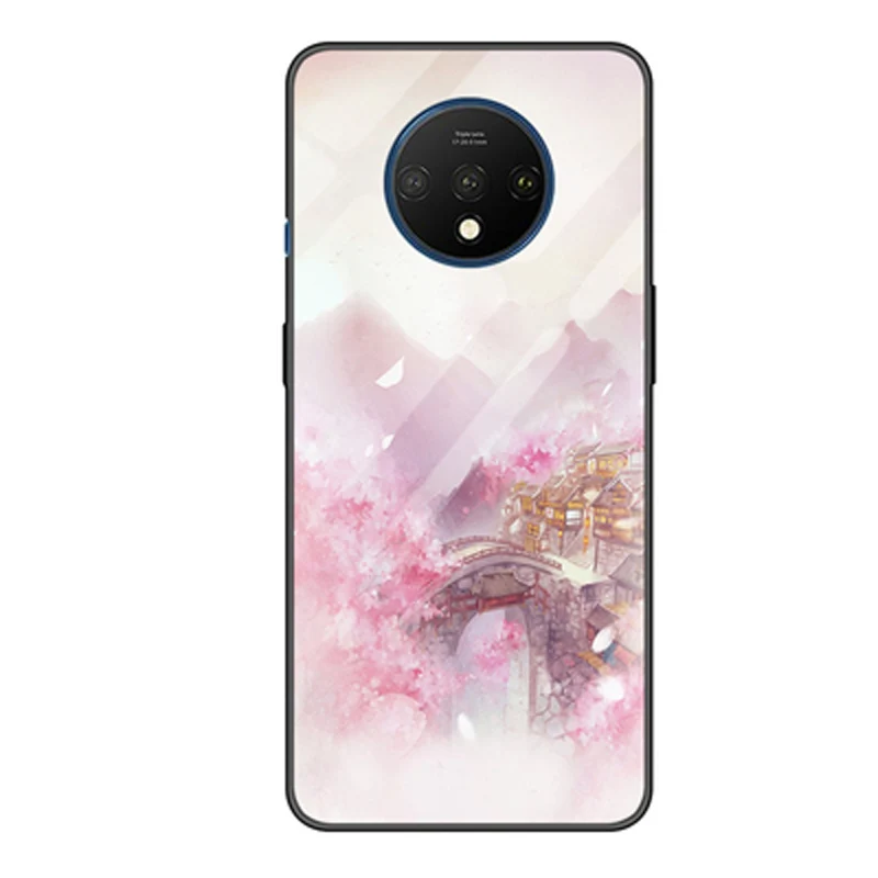 Для oneplus 7 T чехол one plus 7t 1+ 7t закаленное стекло+ TPU Edge тонкая жесткая задняя крышка для oneplus 7 T 7 T чехол oneplus 7t оболочка