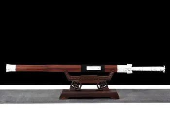 

Hand-Made straight Sword Chinese Han dynasty style rapier Blade Spring Steel edge