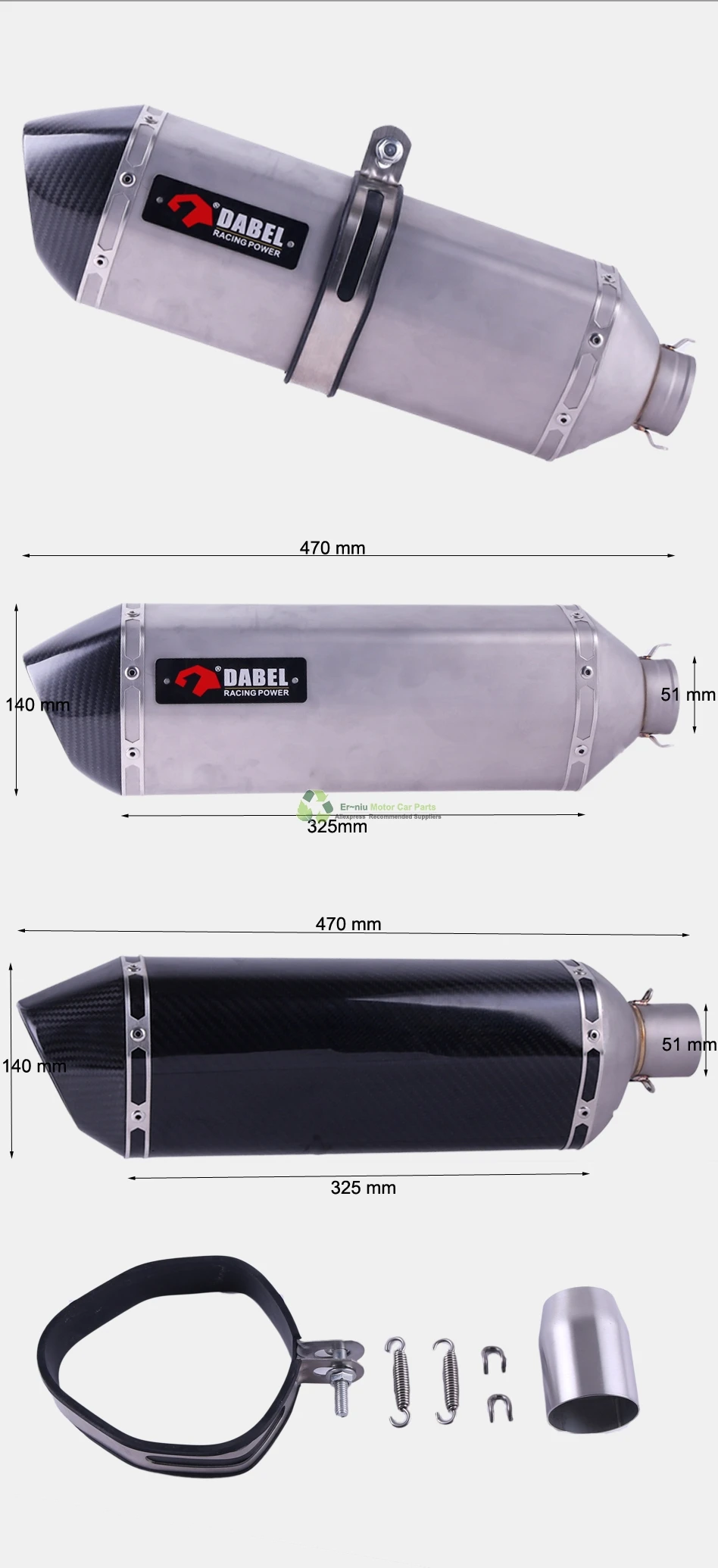 YZF R25 R3 MT-03 MT03 полная выхлопная система мотоцикла Mid Link труба глушитель слипоны для Yamaha R25 R3 MT03