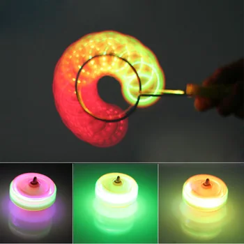 

New Magical Gyroscopic Colorful Magic Fly Magnetic Spinning Tops Flash YO-YO Children Toys Hot Sales