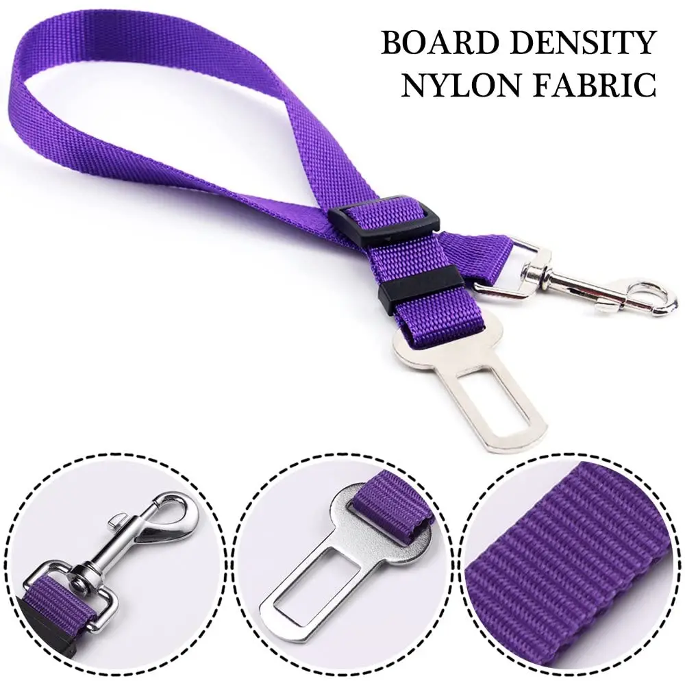 Dog Cat Car Safety Belt Adjustable Leash Vehicle Seat Belt Pet Supplies Harness Safe Lever Traction Collar  Puppy  Leash