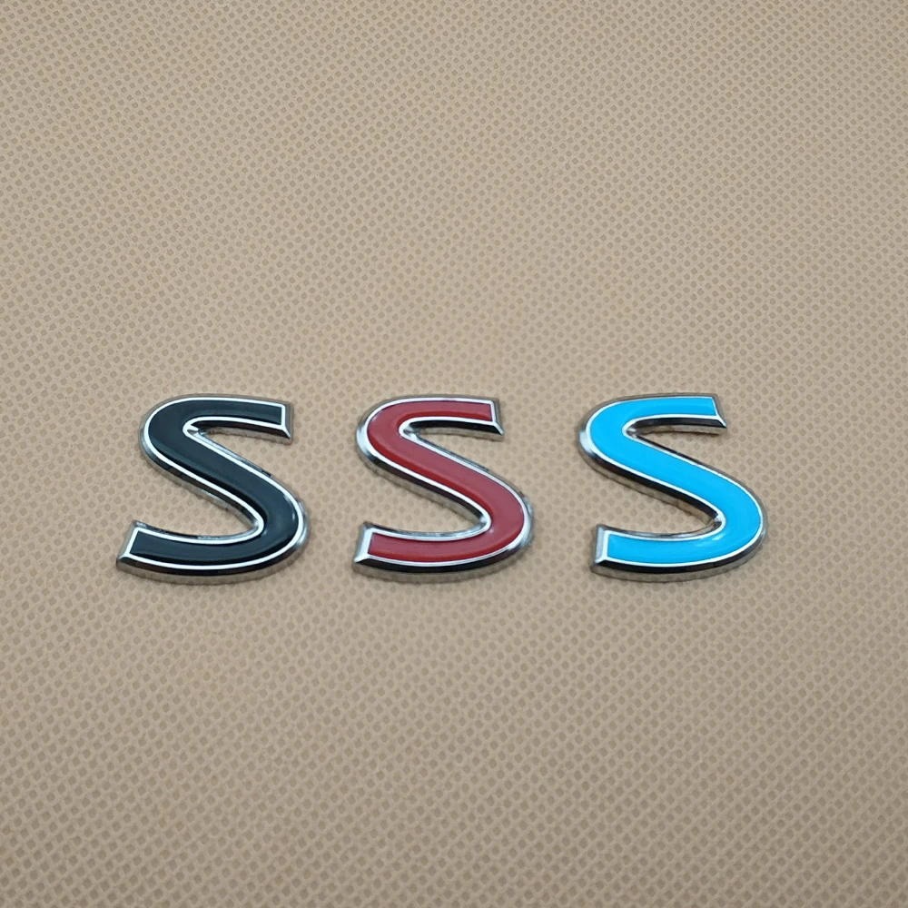 

Car Styling Metal S Rear Trunk Auto Emblem Sport Sticker Badge 3D Decal Accessories For Q50 Q50L Q30 Q70