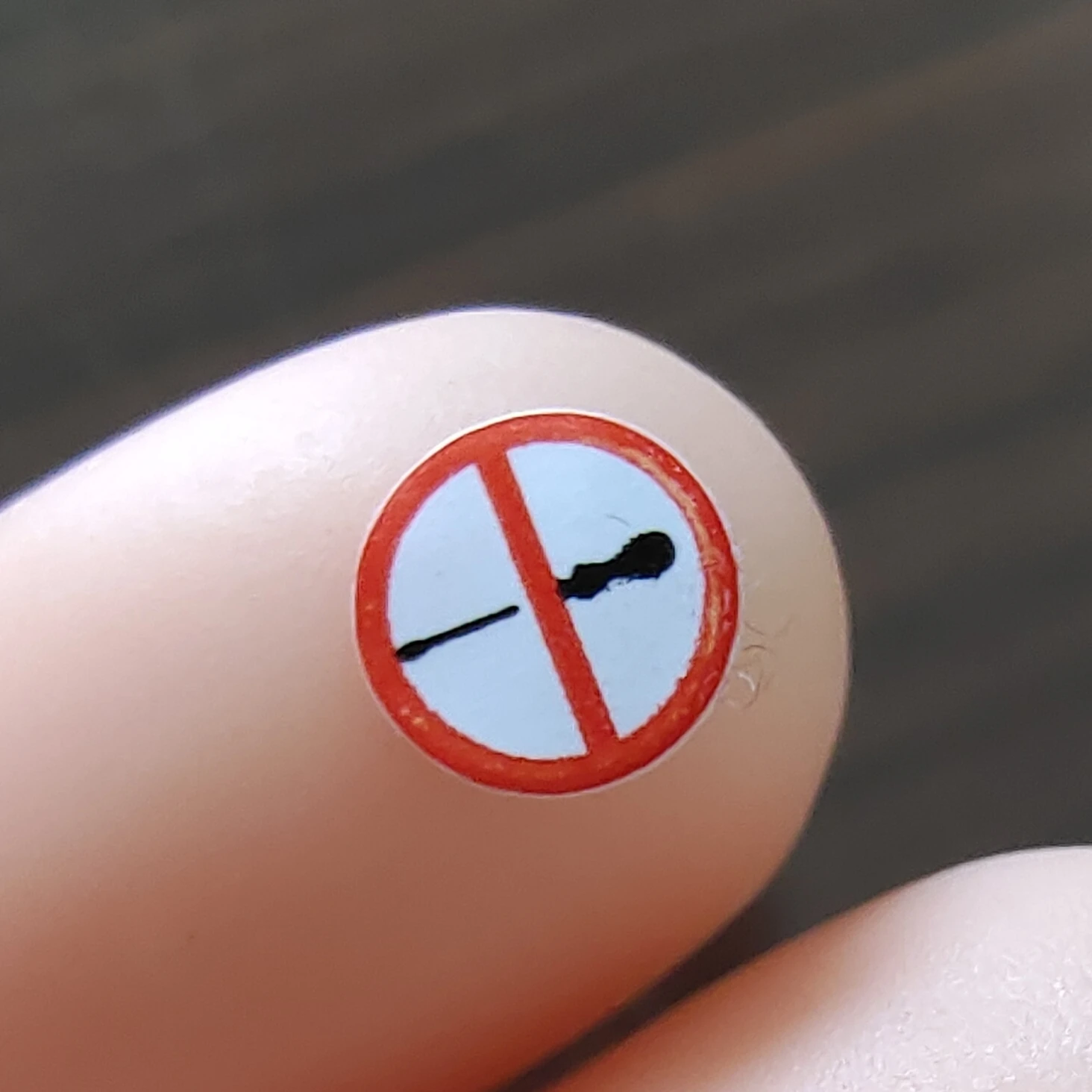 나사 구멍 드라이버 금지 서명 에그쉘 깨지기 쉬운 종이 스티커, 오픈 탬퍼 경고, 보증 라벨, 380 개, 5mm