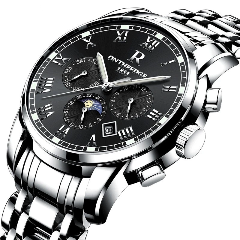 

Card Rui Of Edge Wrist Watch Man Fully Automatic Mechanics Steel Sheet Bring Hollow Out Wrist-watches Noctilucent Waterproof