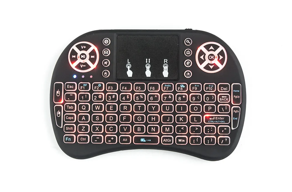 mini air mouse iluminado teclado sem com em espanhol com controle remoto para android