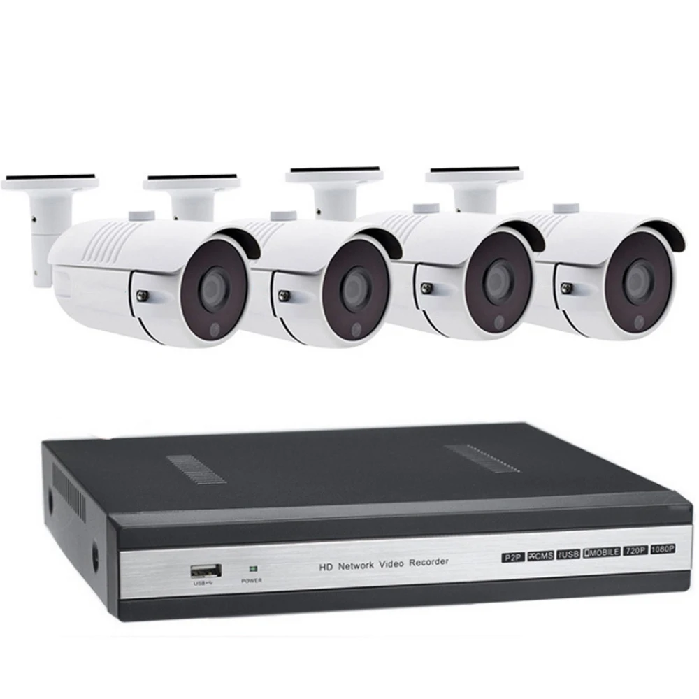 4CH 3MP Открытый водонепроницаемый комплект H.265 POE ip-камера системы видеонаблюдения безопасности NVR комплект видеонаблюдения сигнализация видео P2P 20 м энтернет кабель