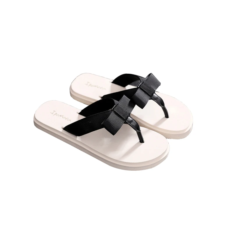 

Women Summer Bow Slippers Fashion Wild Outdoor Slippers Comfortable Home Slides Ladies Flip Flops Beach Shoes
