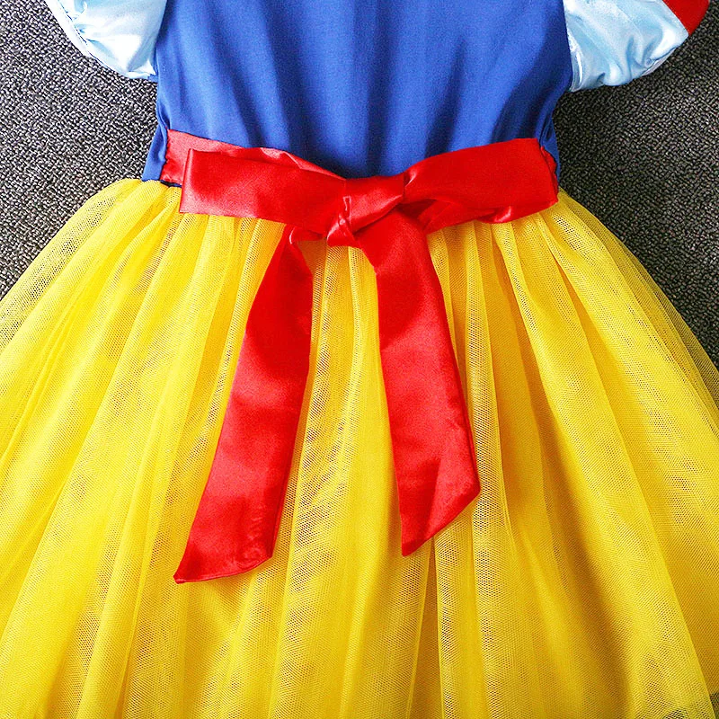 Платье для девочек; рождественские детские платья для девочек; vestido infantil; платье принцессы Белоснежки; fille menina; костюм; элегантные платья для малышей