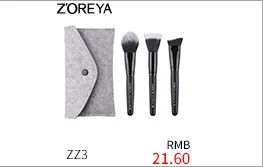 Zoreya AliExpress горячие модели 4 искусственные волокна красота инструмент черный и белый с рисунком деревянной ручкой Макияж набор