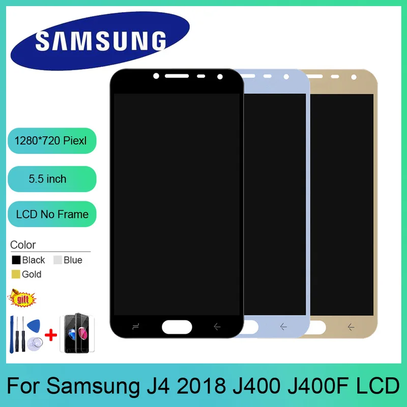 J4 дисплей сенсорный экран дигитайзер сборка для Samsung Galaxy 2018 J400 j400F ЖК J400F/DS замена