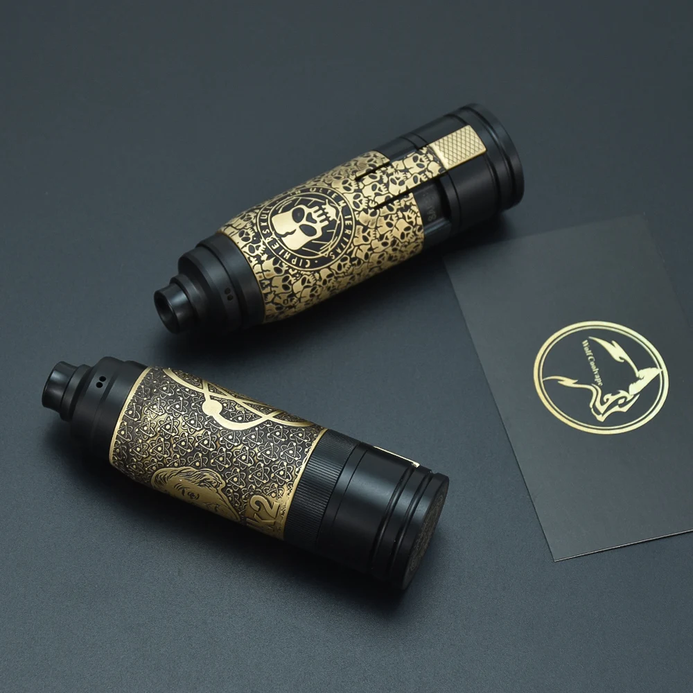 Wolf coolvape 1:1 cipher mk2 mod e-zigarette mechanischer mod fit 18650 batterie mit aston 22 rda zerstäuber messing material mod vape - AliExpress