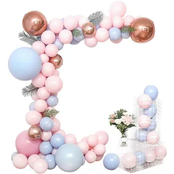 

12 Inch Balloon Arch Bridge Pink Blue Latex Balloon Simulation Turtle Leaf Birthday Party Decoration
