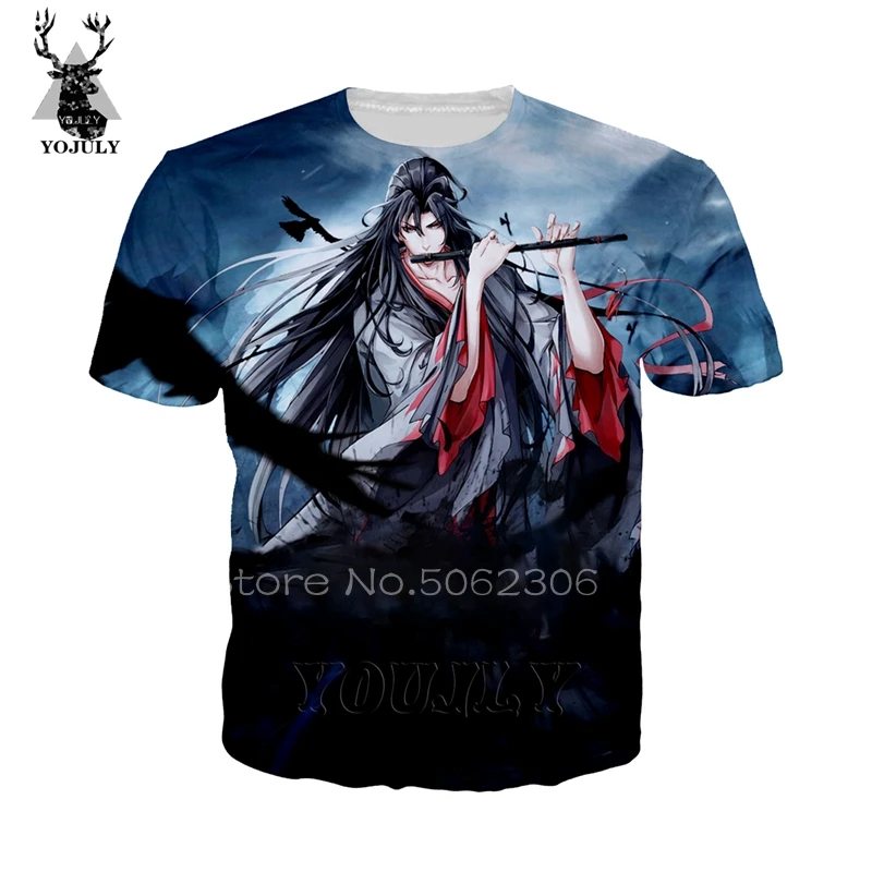 

Mo dao zu shi t shirt funny Wei wuxian men's T-shirts 3D print Anime Harajuku cosplay tee O-neck Short sleeve streetwear tops 67