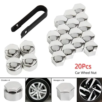 

20pcs 17mm Wheel Nut Bolt Head Cover Cap Head Cover Cap Wheel Nut Bolt Electroplate Tire Wheel Screw Bolts Wheel Hub Nut New