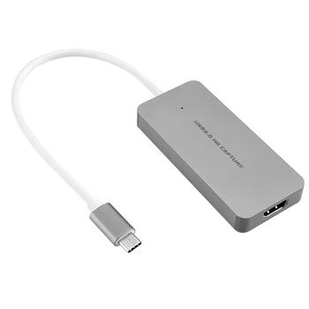 

Full HD Video Capture Card 1080P 60fps HDMI To TYPE C Plug And Play Live Streaming Portable USB 3.0 UVC Game Record High Speed