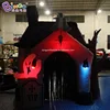 Eco-Friendly 3x3mH inflatable haunted house tunnel with LED lights for amusement park / haunted house tunnel balloon toys 2