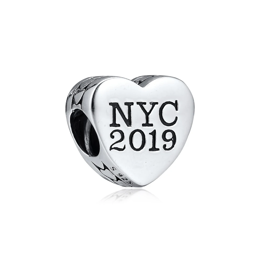 CKK New York City Charms 925 Fit Pandora Браслеты из стерлингового серебра Шарм бусины для бусина для изготовления украшений Bijoux