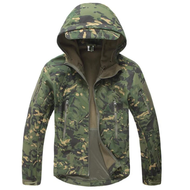 CP green Скрытень Акула кожа мягкая оболочка TAD V4.0 OutdoorTactical военная куртка водонепроницаемая ветровка tadHunting камуфляж теплая одежда - Цвет: CP green