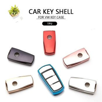 

Fashion Car Key Case Cover For Volkswagen VW CC Passat B6 B7 Passat 3C CC Maogotan R36 B5 B7L Key Shell Bag Holder Car Styling