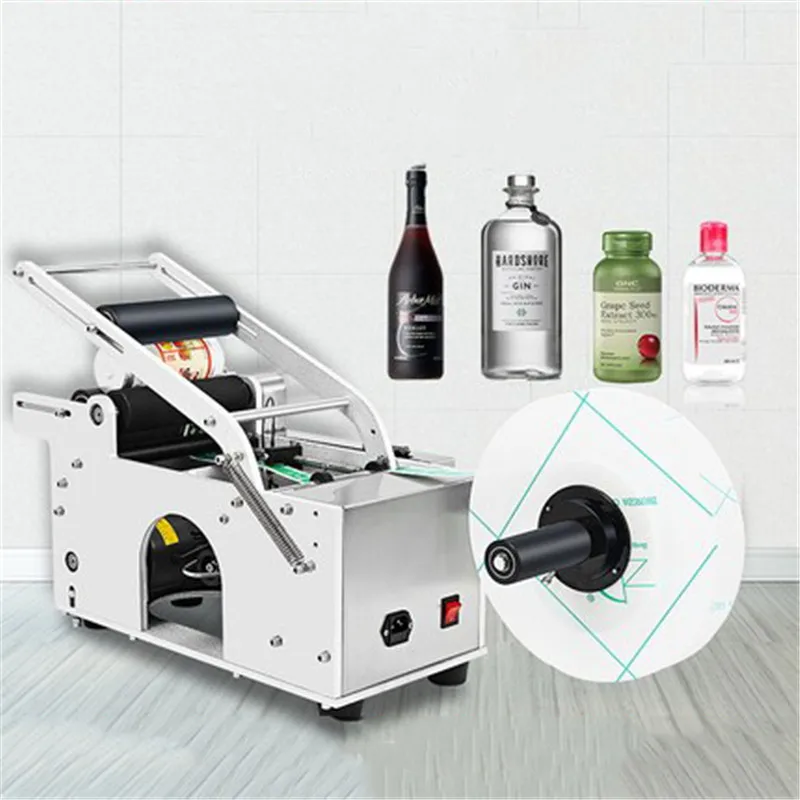 

Semiautomatic Round Bottle Labeling Machine Trademark Labeling Machine Manual High Precision Labeling Machin Machining Center