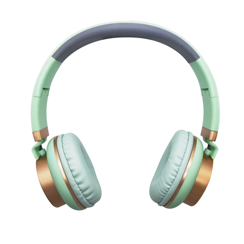 Luxury Headband Wired headphones with Mic Portable Foldable On Ear Headset with Microphone for Phones xiaomi PC MP3 Girls