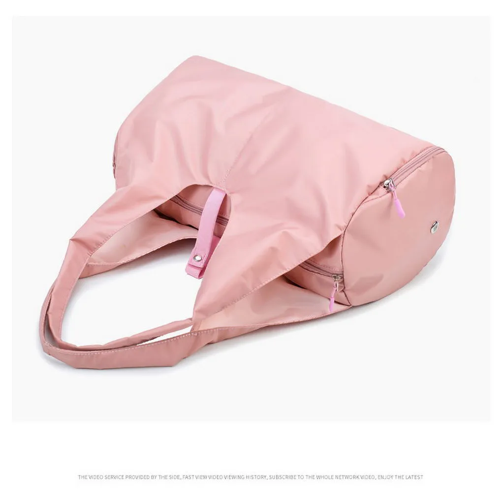 Нейлоновая Женская Мужская спортивная сумка для путешествий большие водонепроницаемые нейлоновые сумки черный розовый цвет спортивные сумки Новинка