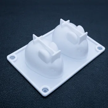 

DIY two rabbit rabbit glue mold mirror animal rabbit three-dimensional mold ornament mirror table mold