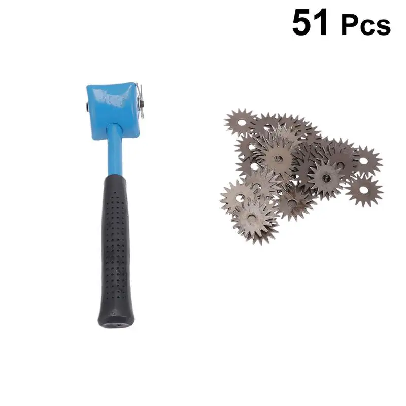 

WINOMO 1 Set Of Grinding Wheel Shaping Tools Holder Blade Correction Trimming Tools Storage Rack With 50Pcs Blades