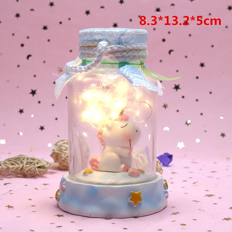 pink Unicorn Christmas Gift New Year Gift Toy light - Цвет: pink
